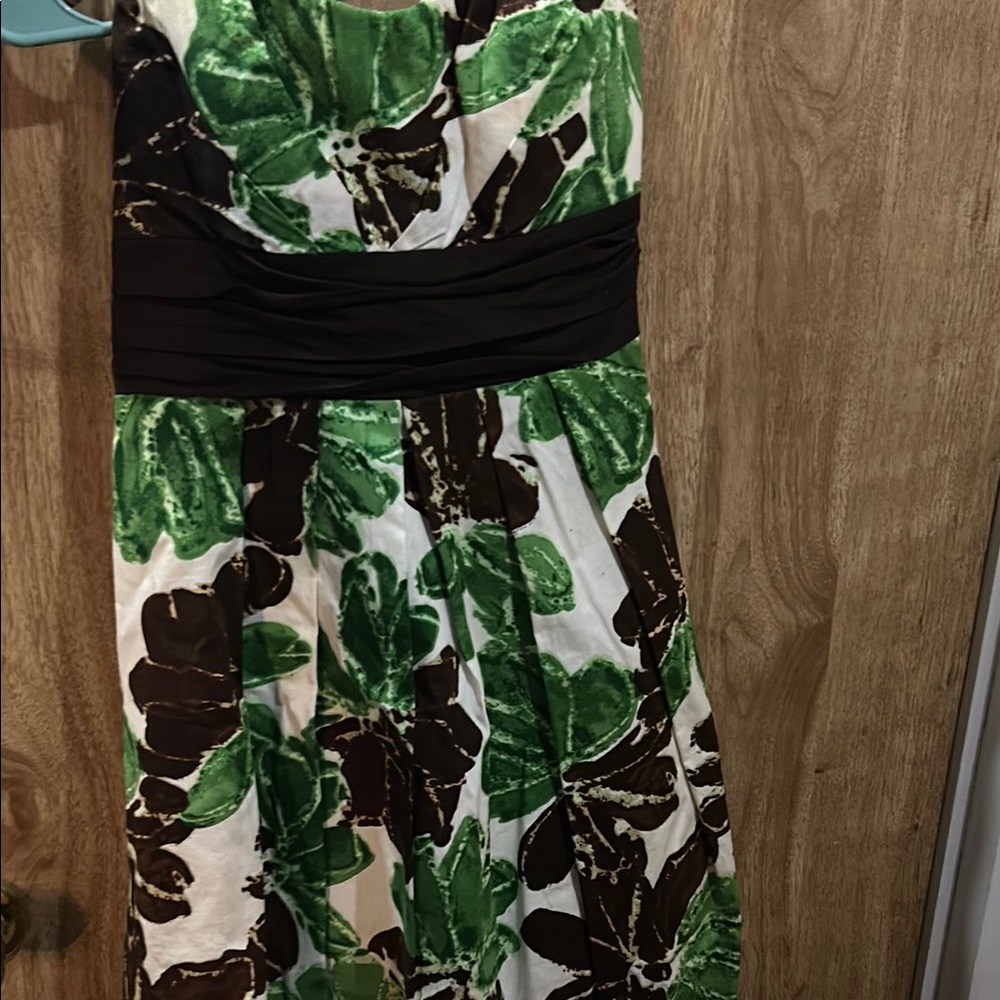 Floral Strapless Dress